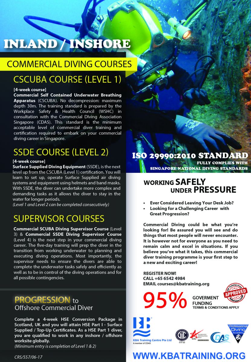Progression Training to Offshore Commercial Diver